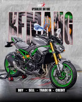 Kawasaki Z900 SPECIAL EDITION Tahun 2025 Warna Abu-abu odo 1 PERAK