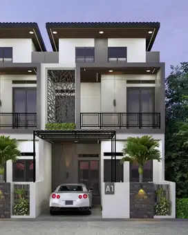 RUMAH MEWAH 2 LANTAI LOKASI PINGGIR JALAN DAN STRATEGIS
