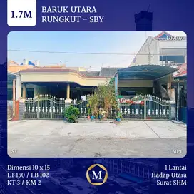 Rumah Baruk Utara Pondok Nirwana Kedung Baruk Rungkut dkt Nginden MERR