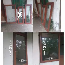 Jendela Kaca kayu Kamper Anti rayap air