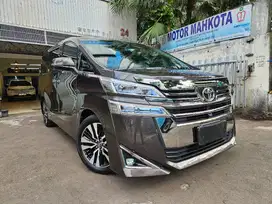 19 rb km Vellfire 2.5 G facelift 2019 nik 2018 coklat graphite abu2