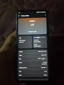 Jual cepat realme c75 fullset nego