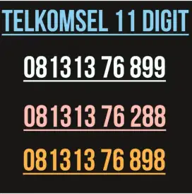 NOMOR CANTIK telkomsel  11 digit