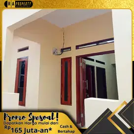 RUMAH MINIMALIS MURAH 2 KAMAR SIAP HUNI HANYA 165 JUTAAN