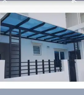 KANOPI ATAP POLIKARBONAT GALVANIS DLL