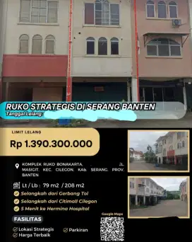 Dijual Ruko Kompleks Ruko Bonakarta Cilegon
