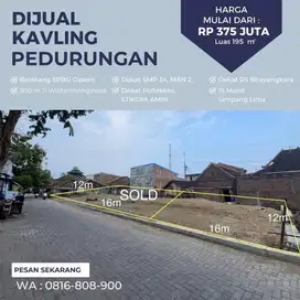 Tanah pedurungan belakang SPBU Gasem wolter jalan lebar