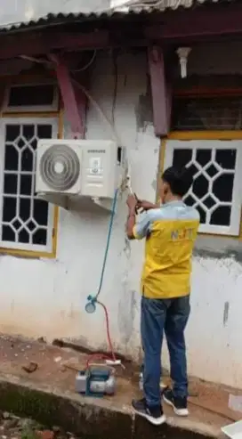 Jasa bongkar pasang AC, seeviskulkas,mesin cuci,pompa air,dll