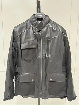 Jaket Kulit Hitam Honda PCX Original