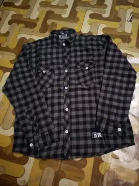 kemeja flanel size L