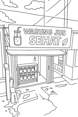 Staff Booth Jus Buah