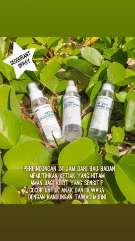 Deodorant Spray dari Tawas Murni
