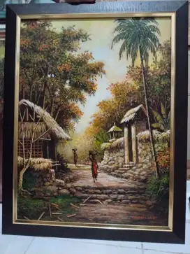 Lukisan dusun bali karya pauri 2020