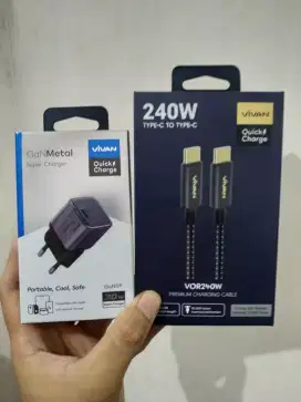 Charger Vivan Mini Gan09 30W Kabel Charging Type C Android Iphone