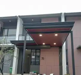 #1Kanopi atap alderon rangka besi holloh galpanis