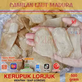 Kerupuk Lorjuk Kerang Bambu Mentah Original Madura – Stok Fresh