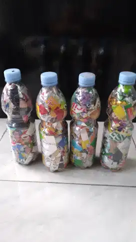 Ecobrick Botol Sedang padat