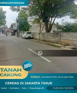 Jual tanah pinggir jalan bomus kontrakan 8 pintu at Cakung jaktim