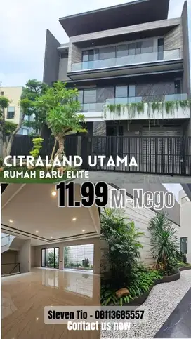 Dijual New Gress Rumah Luxury Modern Citralan Utama