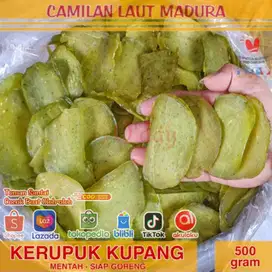 Kerupuk Kupang Mentah Khas Madura Oleh oleh Gurih Asli Siap Goreng