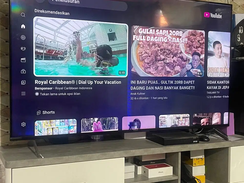 TV sony 65inc minus