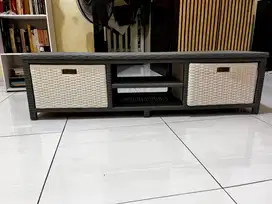 MEJA TV ROTAN SINTESIS 2 LACI