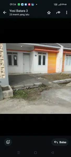 Di sewa rumah dekat stasiun Cikoya 50 m ke stasiun 675.000