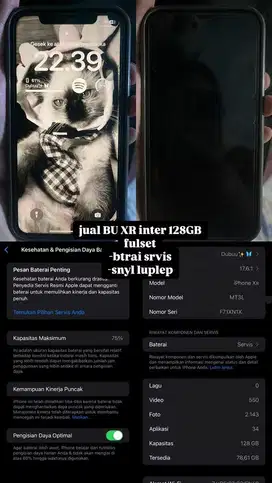 Iphone XR 128gb Inter