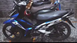 Supra X 125 biru tahun 2014