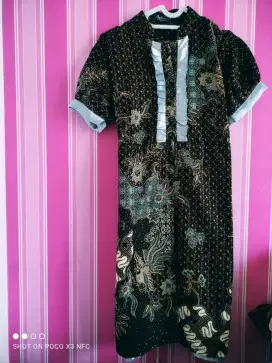 Preloved dress batik wanita free belt