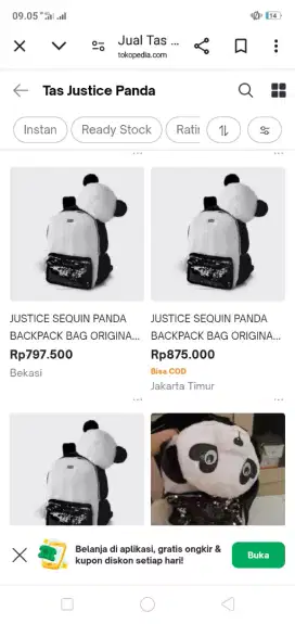 Jual nih.. tas panda buat jalan bareng anak