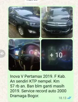 Dijual inova v 2019