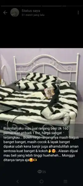 RANJANG BESI TEMPAT TIDUR