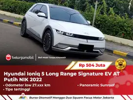 [ LOW KM ] Hyundai Ioniq 5 Long Range Signature EV AT Putih 2022 2023