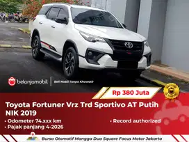 [ PAJAK PANJANG ] Toyota Fortuner Vrz Trd Sportivo AT Putih 2019 2020