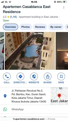 DISEWAKAN 1 UNIT APARTEMEN