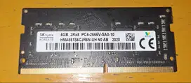 RAM SODIMM SK Hynix DDR4 4GB (khusus buat laptop)