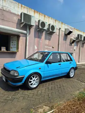 Toyota starlet kotak facelift 1989 , drag style , siap turun