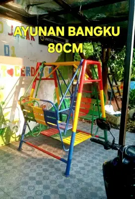 Ayunan besi bangku 80 cm