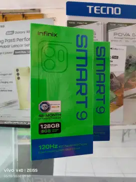 Infinix Smart 9 4GB+4GB/128GB,Baru,Segel Box,Garansi Resmi,Original