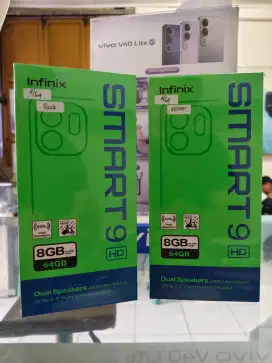 Infinix Smart 9 4GB+4GB/64GB,Baru,Segel Box,Garansi Resmi,Original