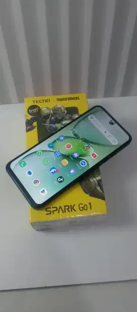 HP Tecno Spark Go 1 4/128 Like New Fullset Segel Garansi ON Siap Pakai