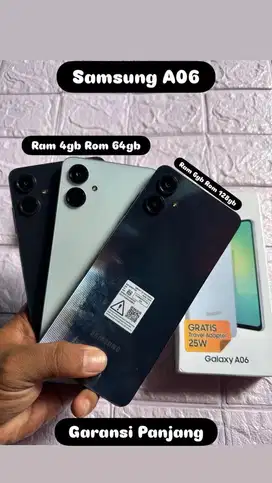 Samsung A06 6/128 dan 4/64 Lengkap MuLus Seminggu Pakai Bisa TT