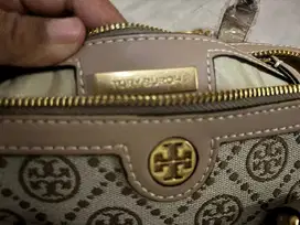Tas Tory Burch Original T Monogram Jacquard Barrel Hazelnut