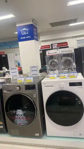 Mesin cuci front loading LG kapasitas 15kg harga 9.999.000