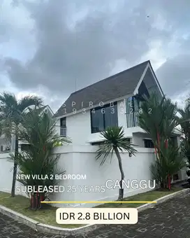 Leasehold New Villa Canggu 2 Bedroom Furnished