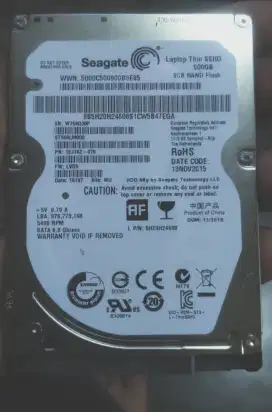 SEAGATE LAPTOP THIN SSHD SLIM SATA3  500GB 8GB NAND FLAS  JAKSEL
