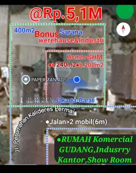 DIJUAL GUDANG MARINA DI PANTAI INDAH DADAP, TANGERANG (TURUN SETENGAH