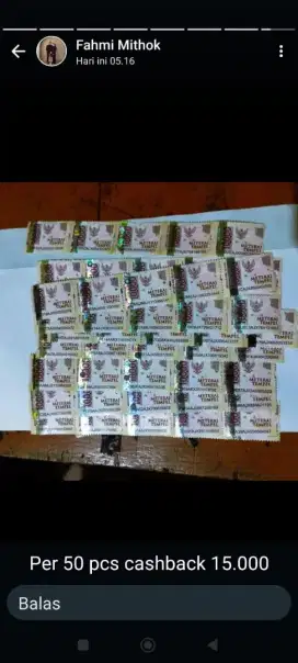 Materai Pecahan 10.000