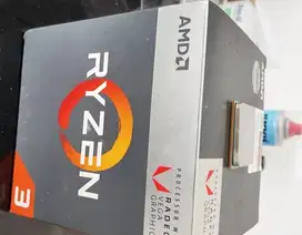 AMD RYZEN 3 bOX INC. ORI FAN + BONUS XTRA FAN BNIB
